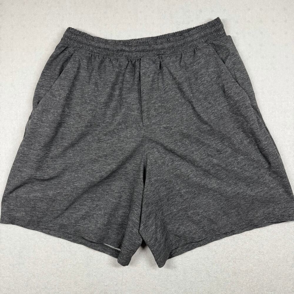 Lululemon Pace Breaker Linerless Shorts Men’s Large Heather Gray Running